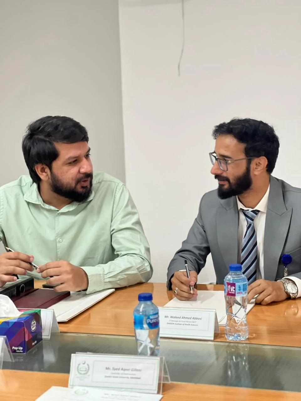 Quaid-i-Azam University affiliation visit