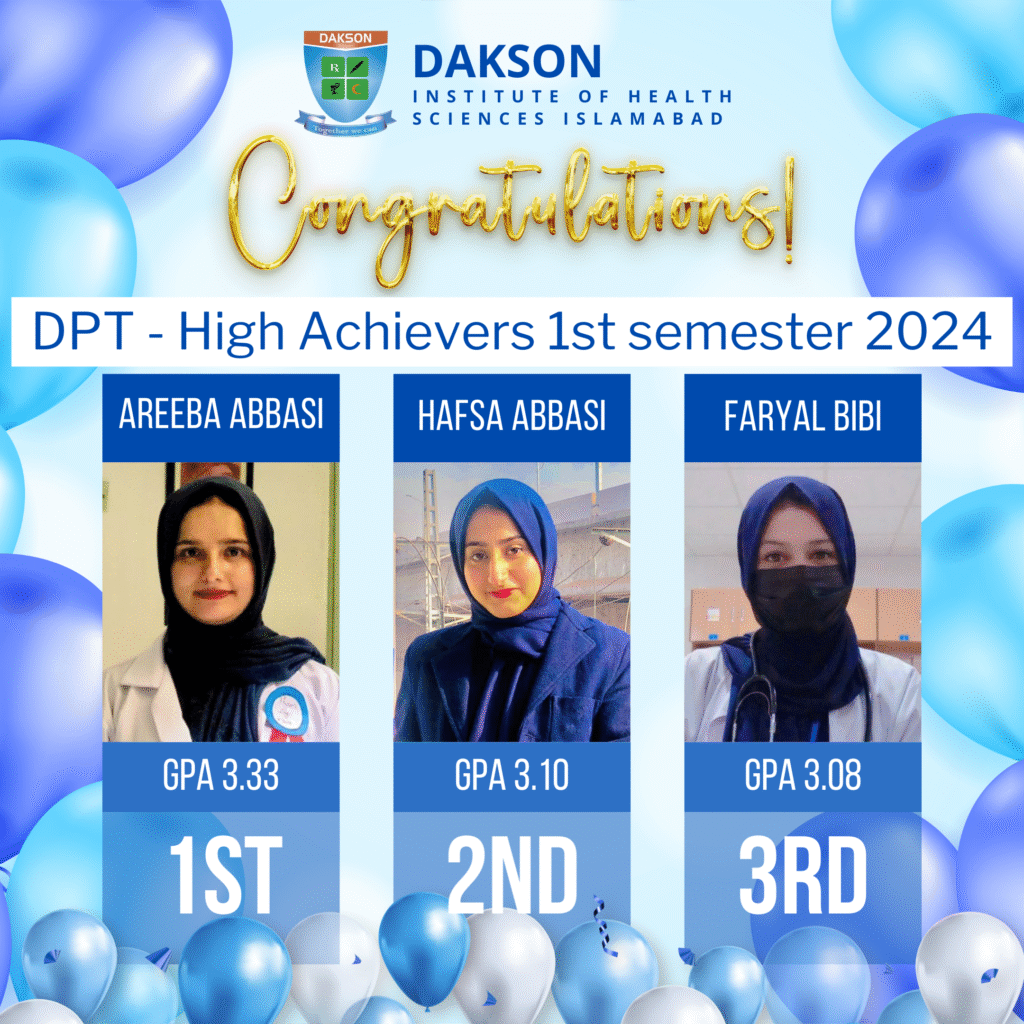 Areeba Abbasi Hafsa Abbasi Faryal Bibi (DPT 1st Semester 2024)