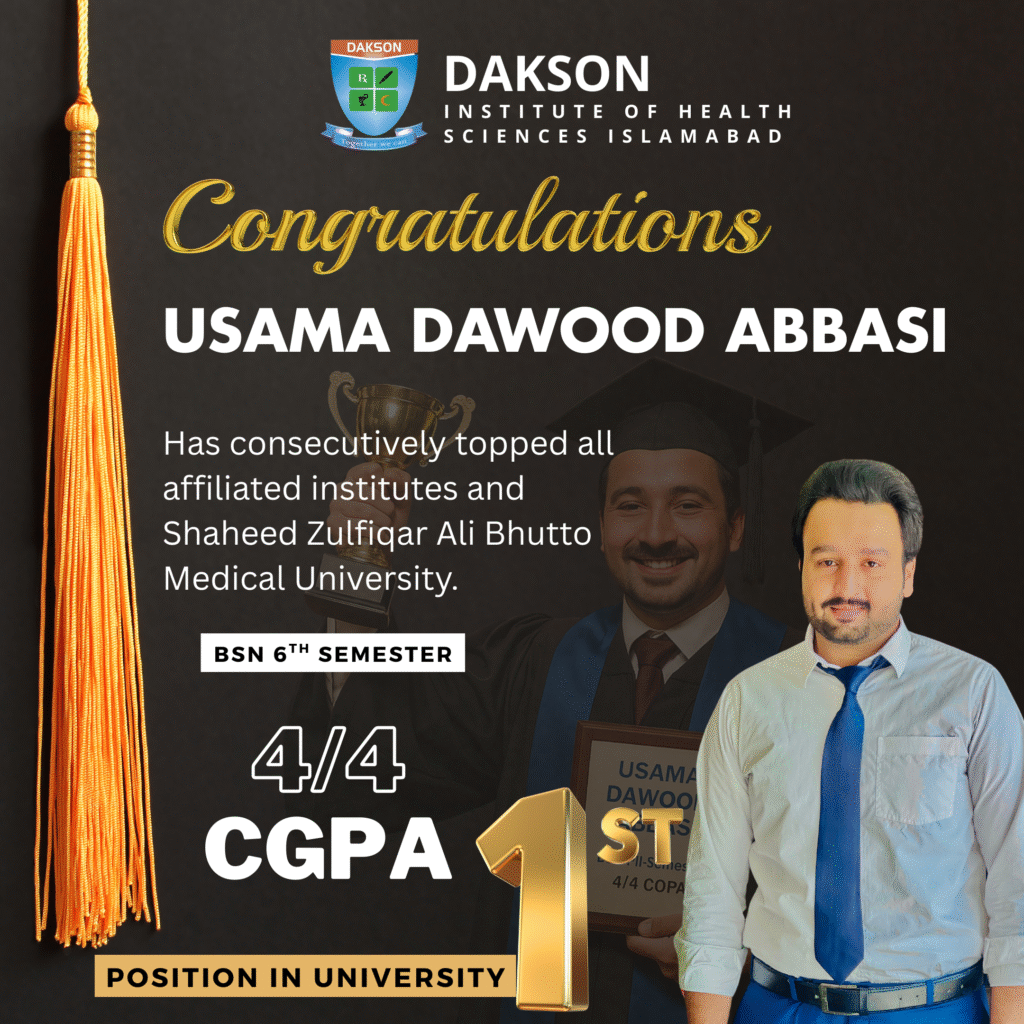 Usama Dawood Abbasi (BSN 6th Semester)